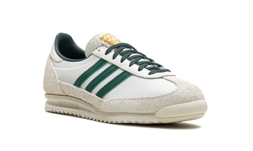 More Adidas Shoes SL 72 OG WMNS 'Off White Collegiate Green'